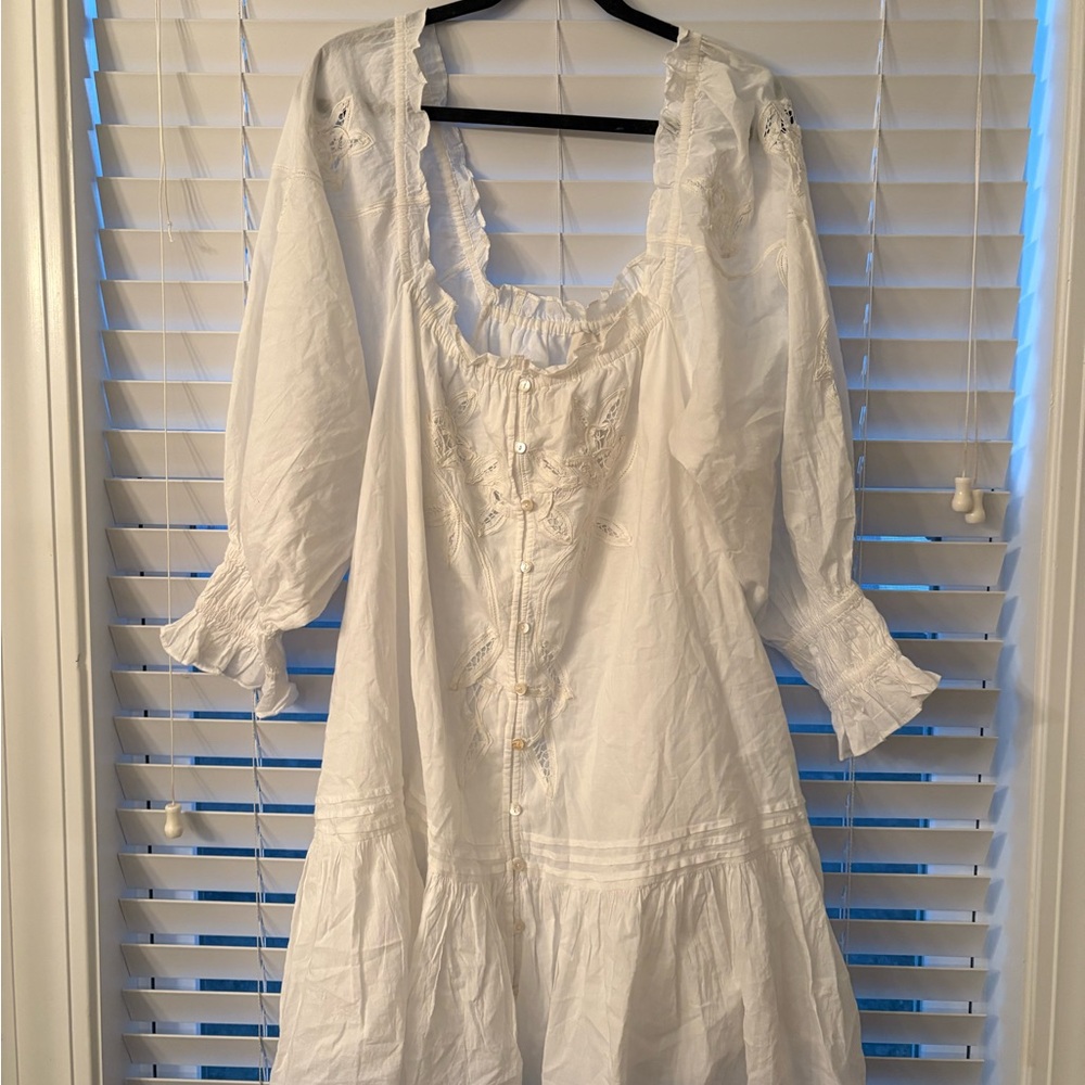 Cleobella Ivory Ruffled Dress